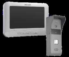 DS-KIS203 / Kit de Videoportero Analógico con Pantalla LCD a Color de 7" / Frente de Calle para Exterior IP65 / IR auto MAS IVA