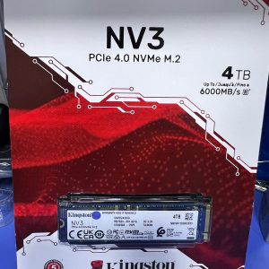 SSD-PCK-1558 SSD PCI-E 4.0 M.2 2280 4TB NVME KINGSTON NV3 SNV3S/4000G R/W 6000 MB/S Garantía 5 años VALOR ANTES DE IVA