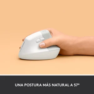 MOUSE LOGITECH LIFT VERTICAL - ERGONOMICO - INALAMBRICO - BLUETOOTH - 6 BOTONES - USB - BLANCOIB IVA INCLUIDO