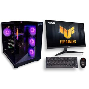 omputador AMD RYZ 5 8600G | 16GB DDR5 RGB De Ram | M.2 NVMe 1TB De Almacenamiento | Monitor ASUS TUF 24″ IPS FHD 1ms-180HzMAS IVA 
