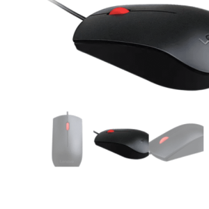 MOUSE LENOVO ESSENTIAL - ALAMBRICO - NEGRO - USB - 4Y50R20IVA INCLUIDO