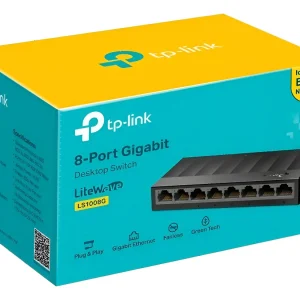 SWITCH TP-LINK 8 Puertos LS1008G 10/100/1000 Mbps (iva inc)