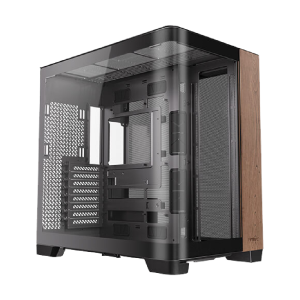 Caja Antec C8 Curvo Wood Vidrio Templado Negra