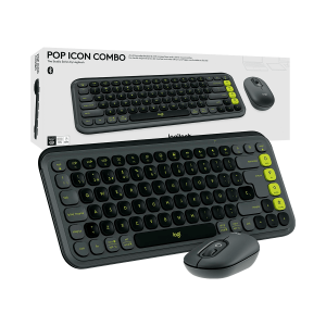 Combo Logitech Teclado + Mouse Pop Icon Graphite VALORES ANTES DE IVA