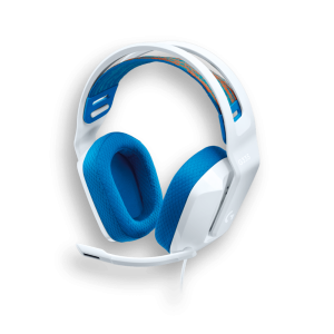 Diadema Gamer Logitech G335 Blanco Azul 3.5mm