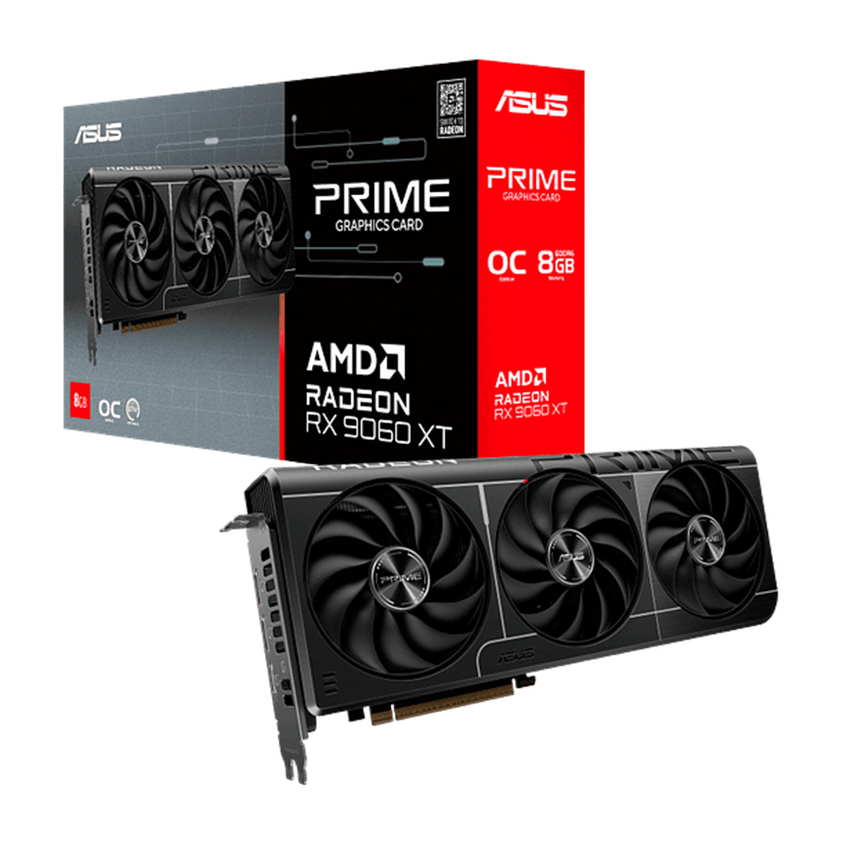 Tarjeta de Video Asus Prime Amd Radeon Rx 9060xt Oc 3 Fan 8 Gigas - Image 2