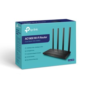 ROUTER TP-LINK Inalambrico ARCHER C80 AC1900 MU-MIMO, Control Parental (4 Antenas Externas)(iva inc)
