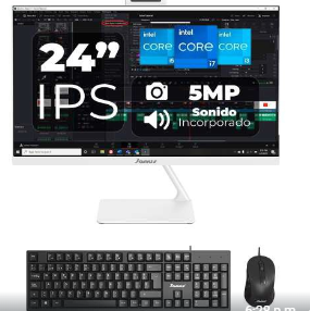 TODO EN UNO BLANCO JANUS PANTALLA 24" resolucion 1920x1080, INTEL CORE i7 DECIMO SEGUNDA GENERACION  VALORES ANTES DE IVA