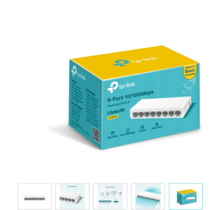 SWITCH TP-LINK 8 Puertos LS1008 10/100 Mbps (iva inc)