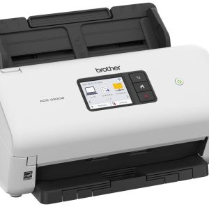 BROTHER SCANNER ADS-3350W, Resolucion Hasta 600 x 600 ppp, Duplex, ADF 60 Hojas, Wi-Fi, Ethernet y USB 3.0(iva inc
