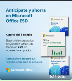 OFFICE 365 BUSINESS APPS ESD (SPP-00005) EXCLUIDO DE IVA X 12 MESES