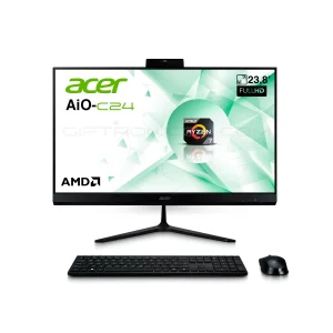 AIO ACER ASPIRE C24-2G-LR14 - AMD RYZEN 7 5825U - 8GB DDR4 - 512GB SSD - PANTALLA 23,8" FHD - NO DVD - HDMI - RJ45 - FREEDOS - NEGRO
