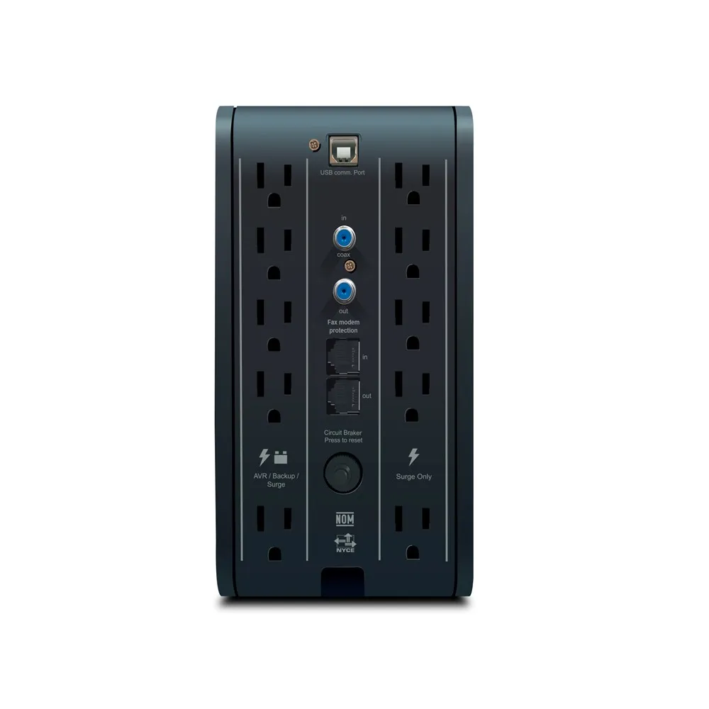 UPS CDP R-SMART1210- 1200VA - 720W - 10 SALIDAS (5 RESPALDO DE BATERIA + 5 CON SUPRESION DE PICOS) - CON DISPLAY Y MONITOREO BASICO - Image 2
