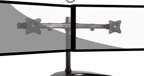 SLCD-E-LULDT08-T02-LM BRAZO DOBLE NEGRO CURVO FREESTAND