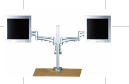 SLCD-716 SOPORTE 2 BRAZOS PREMIUM ALUMINIO GROMMET IVA INCLUIDO