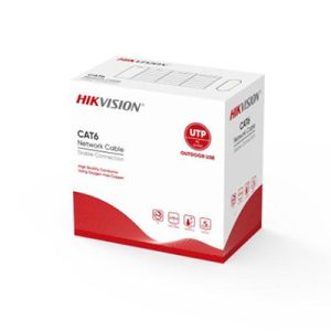 DS-1LN6OUSPE / Bobina de Cable UTP 305 Mts / Cat 6 (23 AWG) / Color Negro / PE (Polietileno) / Uso en Exterior - IVA INCLUIDO
