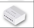 DS-PM1-O1L-WB / (AX PRO) Relevador Inalámbrico / 1 Entrada de Alarma 24/7 / 1 Salida de Relevador 0 a 36 Vcc (Max. 5 A) / Comunicación inalámbrica bidireccional de 433 MHz / Cifrado AES-128 / ideal para dispositivos de bajo voltaje como sirenas, cerraduras, estrobos, etc