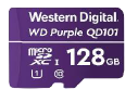 WDD128G1P0C / Memoria microSD de 128GB PURPLE, Especializada Para Videovigilancia, 10 VECES MAYOR DURACIÓN, 3 AÑOS DE GARANTIA