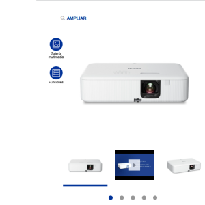VIDEO BEAM EPSON PORTATIL SMART FH02 EPIQVISION - 3000 LUMENS - RESOLUCION FHD - HDMI - ANDROID TV - TECNOLOGIA 3LCD - HASTA 300"
