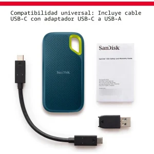 SSD EXT. 4 TERAS SANDISK EXTREME WATER ( tipo C y USB - VEL, 1050 MB/S )  VALORES ANTES DE IVA