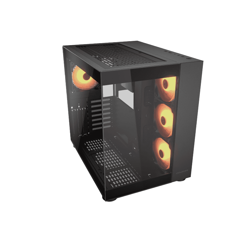 Caja Cougar Fv150 Vidrio Templado + 4 Fan Argb Negro - Image 2