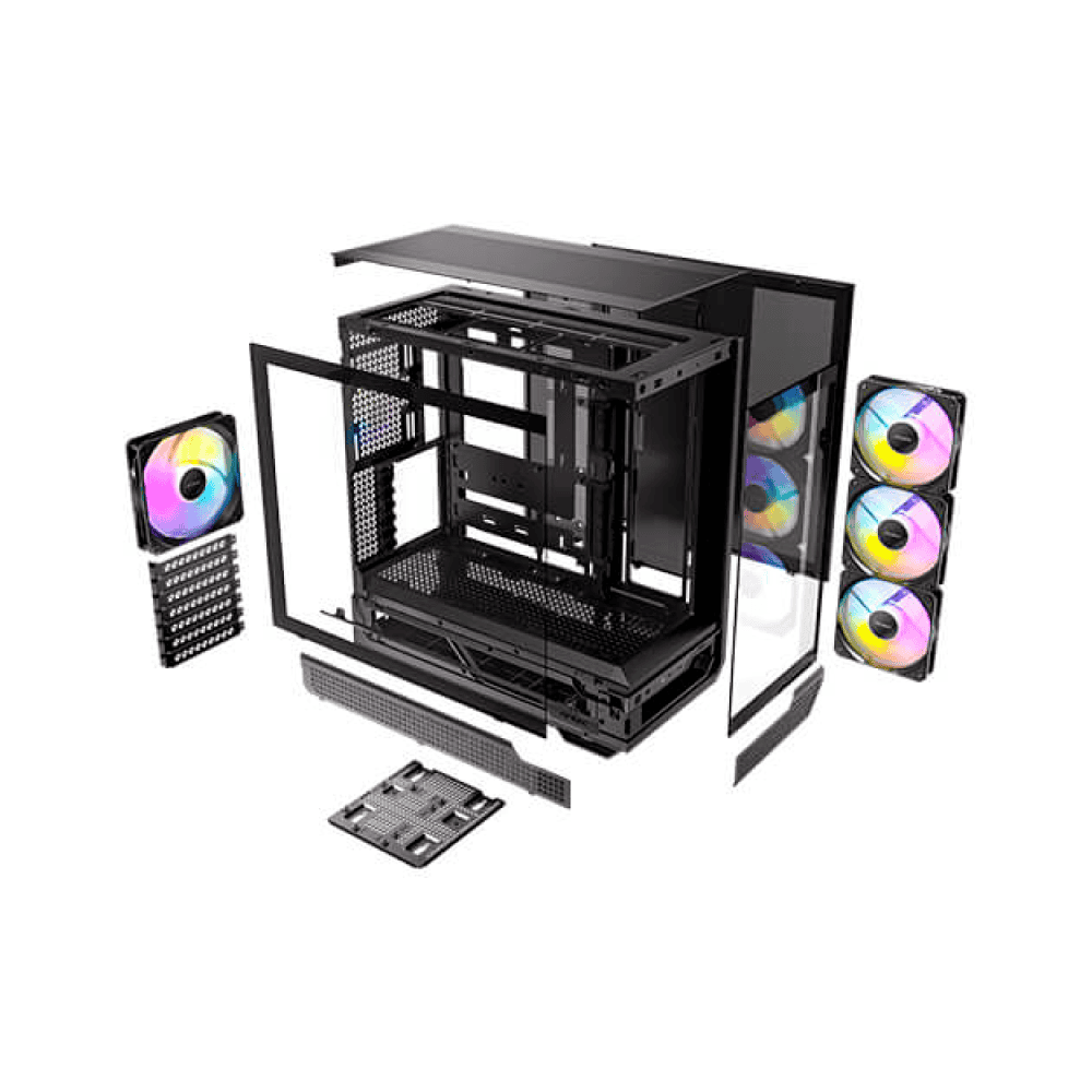 Caja Antec C7 Vidrio Templado + 3 Argb 120m + 1 Argb 140m Negro - Image 2