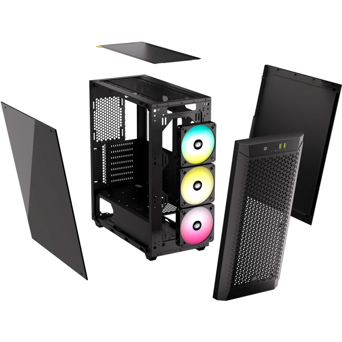 Caja Corsair 480t Vid. Temp+ 3 Argb Airflow Negra - Image 2