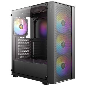 Caja Antec Cx Espejo Vidrio Templado + 7 Argb Negr