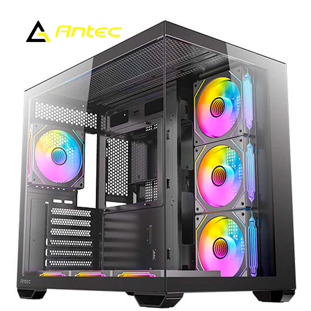 Caja Antec Cx Espejo Vidrio Templado + 7 Argb Negr - Image 2