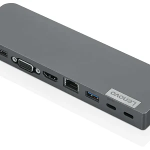 MINI DOCK LENOVO USB-C - PUERTOS USB X 3 - PUERTO DE CARGA - CONECTOR DE AUDIO - HDMI X 1 - VGA X 1 - GIGA BIT RJ45 - 40AU0065US