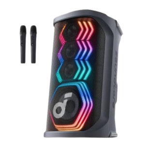 Parlante Bluetooth Anker Soundcore Rave 3, Potencia de sonido de 200W, Karaoke con Inteligencia Artificial, Incluye 2 Microfonos (iva inc)