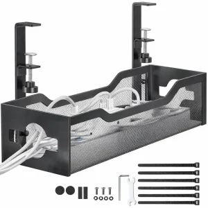 Organizadores de Cables de Escritorio en Acero 34 cm x1 unidad  IVA  INCLUIDO