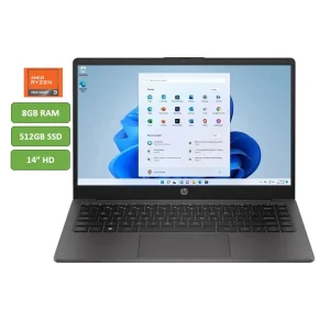 HP 245 G10 - AMD RYZEN 3 7330U - 8GB DDR4 - 512GB SSD - PANTALLA 14" HD - NO DVD - HDMI - FREEDOS - NEGRO ( 81S72LT#ABM )