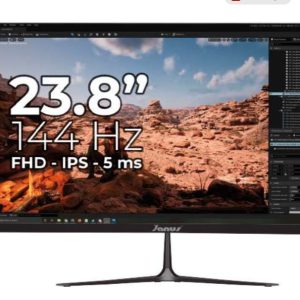 MONITOR JANUS IPS 23.8" ULTRA DELGADO J24144OIPSN HDMI/ VGA/ 144HZ resolución 1920 x 1080 FULL HD/ 5ms /PARLANTES INCORPORADOS, VESA