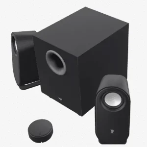PARLANTE LOGITECH Z407 - BLUETOOTH - MICRO USB - SUBWOOFER 40W (1 SUBWOOFER X 20W / 2 SATELITE X 10W) - CONTROL GIRATORIO INALAMBRICO - NEGR$O