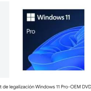 4YR-00229 Software - Kit Windows 11 profesional GGK 64 Bits OEM EQUIPOS  NUEVO Y USADO  IVA INCLUIDO